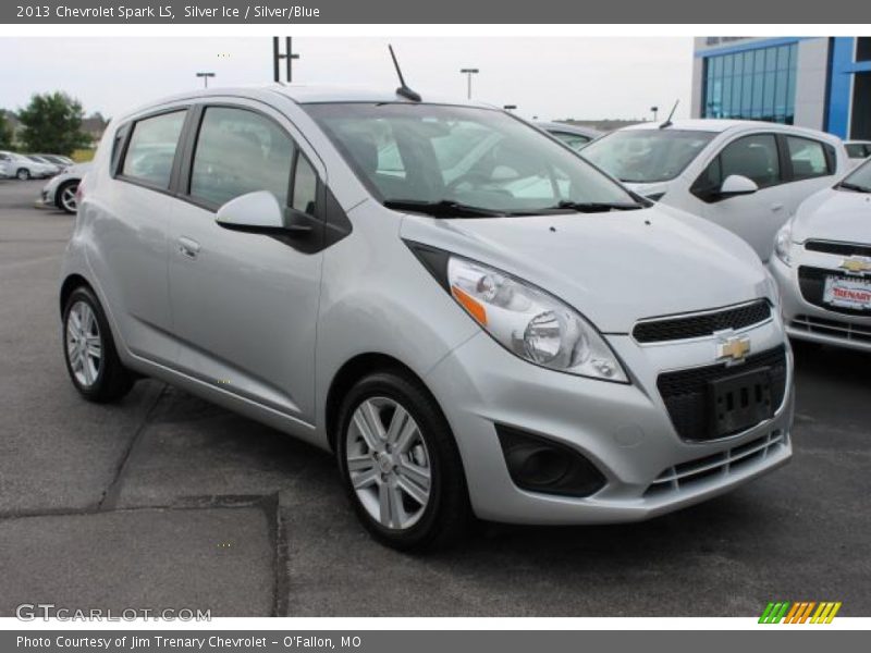 Silver Ice / Silver/Blue 2013 Chevrolet Spark LS