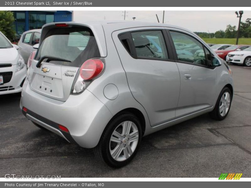 Silver Ice / Silver/Blue 2013 Chevrolet Spark LS