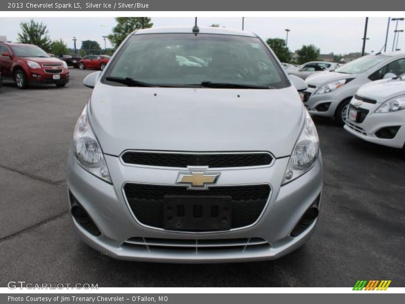 Silver Ice / Silver/Blue 2013 Chevrolet Spark LS