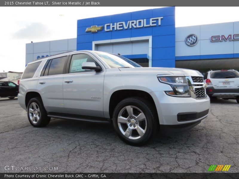 Silver Ice Metallic / Jet Black 2015 Chevrolet Tahoe LT