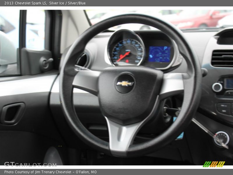 Silver Ice / Silver/Blue 2013 Chevrolet Spark LS