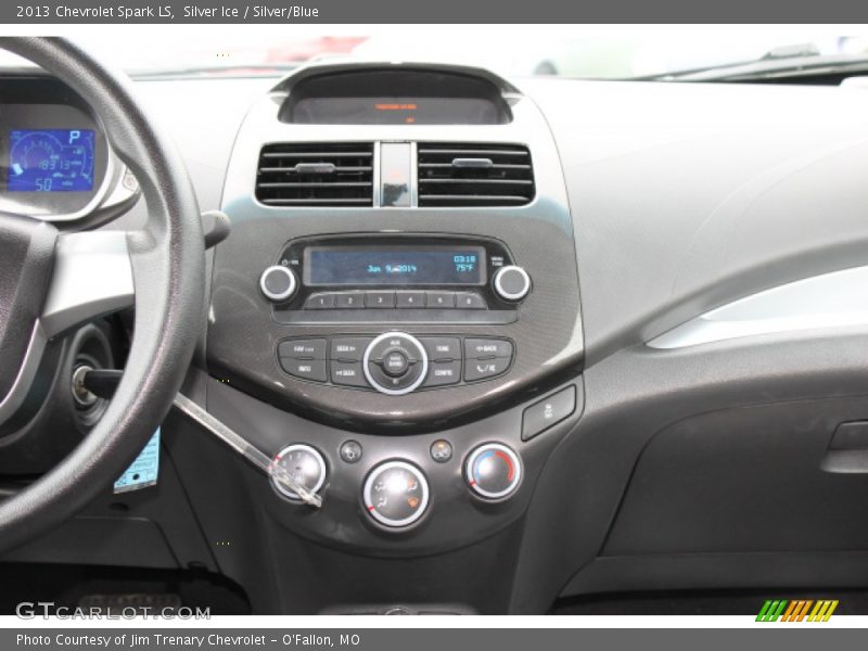 Silver Ice / Silver/Blue 2013 Chevrolet Spark LS