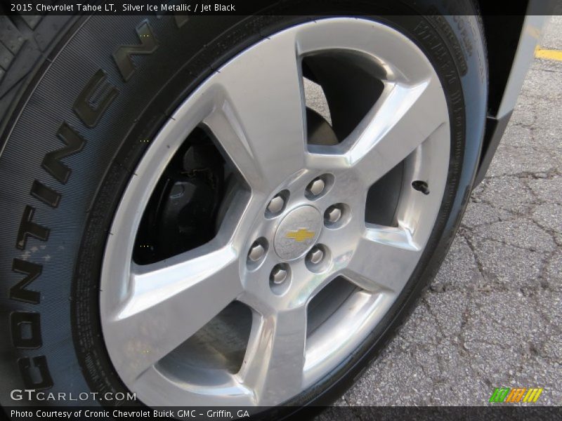 Silver Ice Metallic / Jet Black 2015 Chevrolet Tahoe LT