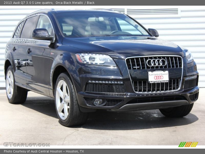 Orca Black Metallic / Black 2013 Audi Q7 3.0 S Line quattro