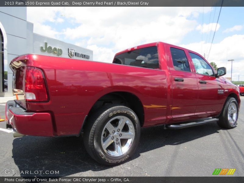 Deep Cherry Red Pearl / Black/Diesel Gray 2013 Ram 1500 Express Quad Cab