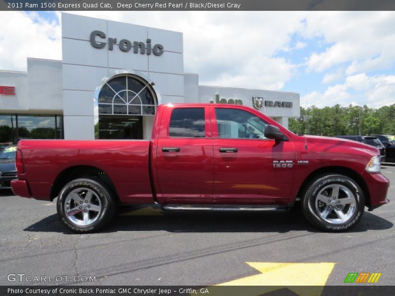 Deep Cherry Red Pearl / Black/Diesel Gray 2013 Ram 1500 Express Quad Cab