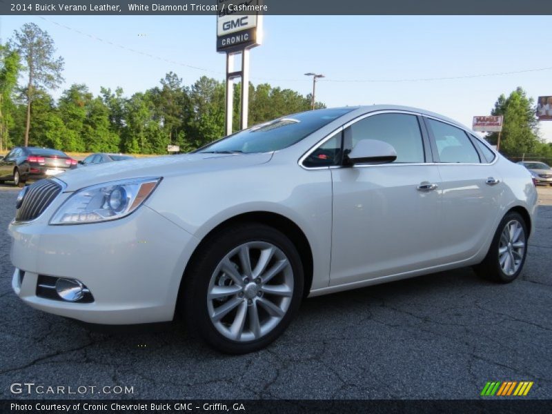 White Diamond Tricoat / Cashmere 2014 Buick Verano Leather