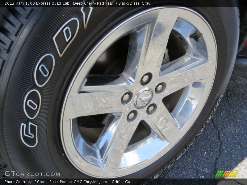 Deep Cherry Red Pearl / Black/Diesel Gray 2013 Ram 1500 Express Quad Cab