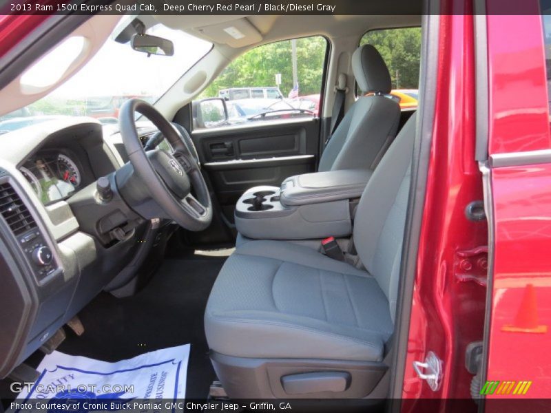 Deep Cherry Red Pearl / Black/Diesel Gray 2013 Ram 1500 Express Quad Cab