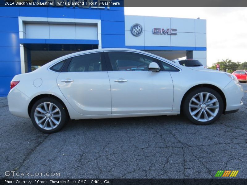 White Diamond Tricoat / Cashmere 2014 Buick Verano Leather