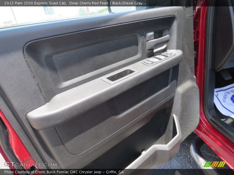Deep Cherry Red Pearl / Black/Diesel Gray 2013 Ram 1500 Express Quad Cab
