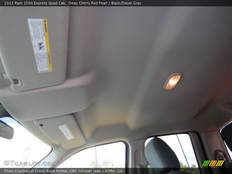 Deep Cherry Red Pearl / Black/Diesel Gray 2013 Ram 1500 Express Quad Cab