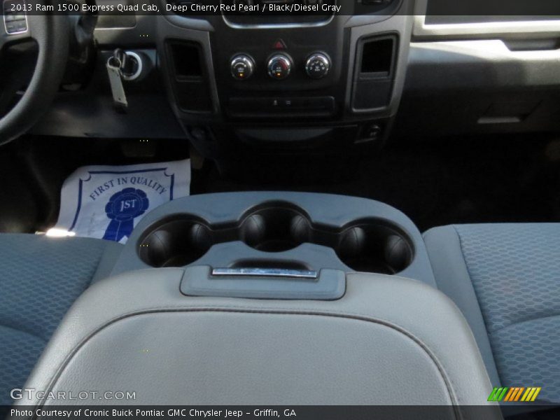 Deep Cherry Red Pearl / Black/Diesel Gray 2013 Ram 1500 Express Quad Cab