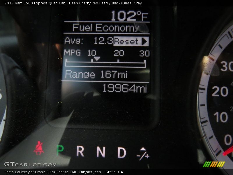 Deep Cherry Red Pearl / Black/Diesel Gray 2013 Ram 1500 Express Quad Cab