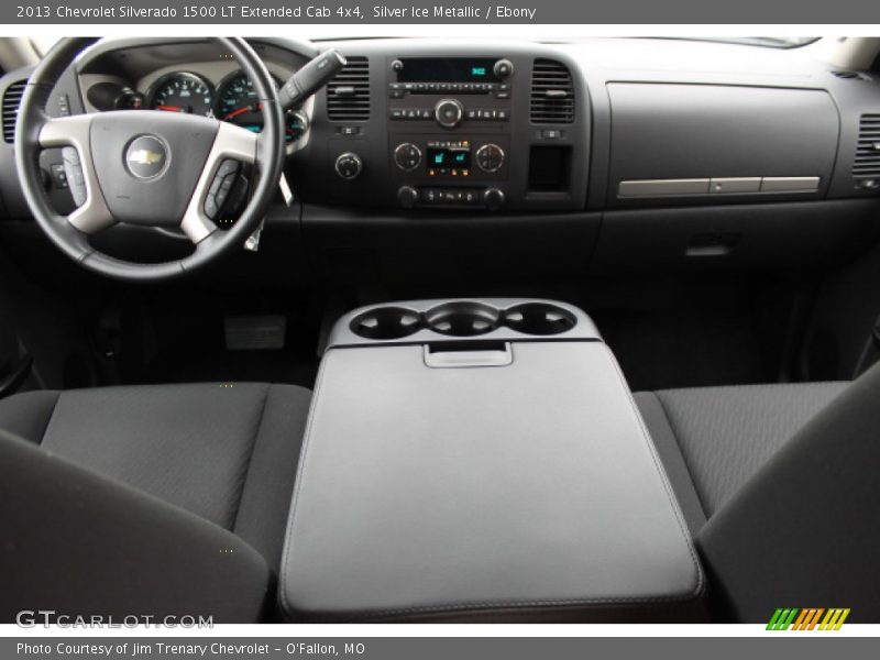 Silver Ice Metallic / Ebony 2013 Chevrolet Silverado 1500 LT Extended Cab 4x4