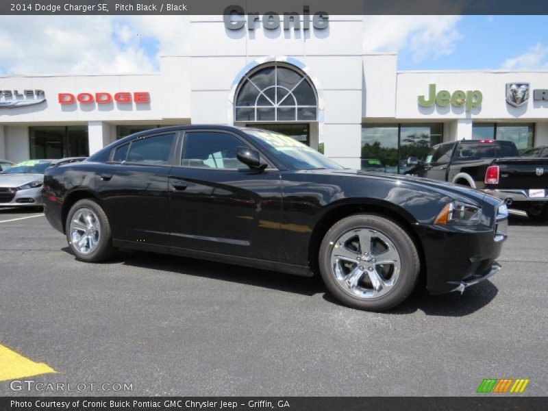 Pitch Black / Black 2014 Dodge Charger SE