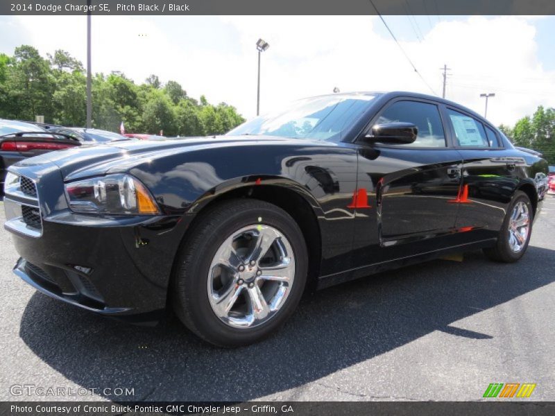Pitch Black / Black 2014 Dodge Charger SE