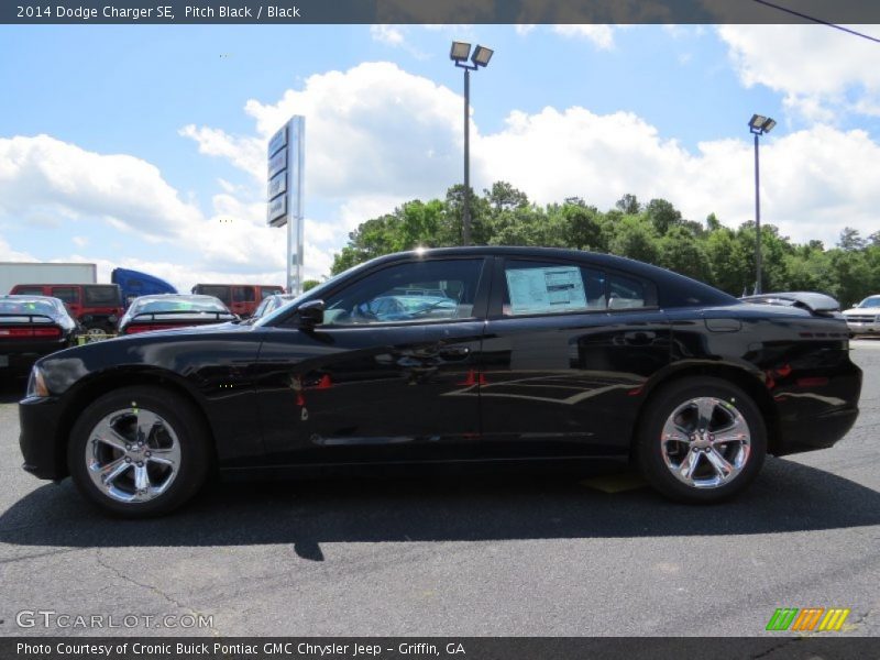 Pitch Black / Black 2014 Dodge Charger SE