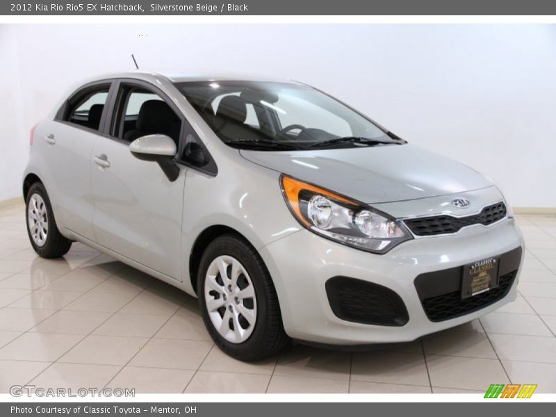 Silverstone Beige / Black 2012 Kia Rio Rio5 EX Hatchback