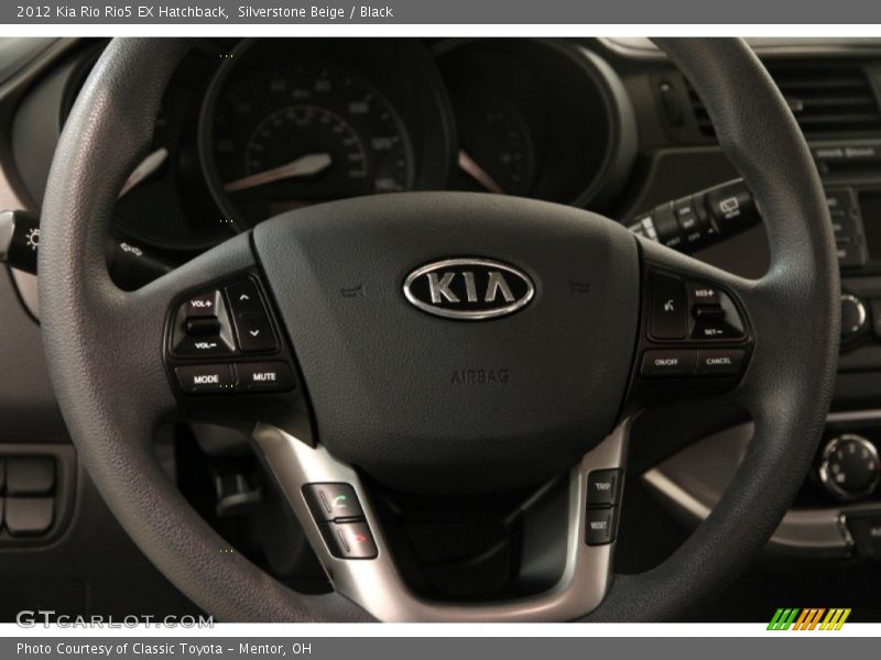 Silverstone Beige / Black 2012 Kia Rio Rio5 EX Hatchback