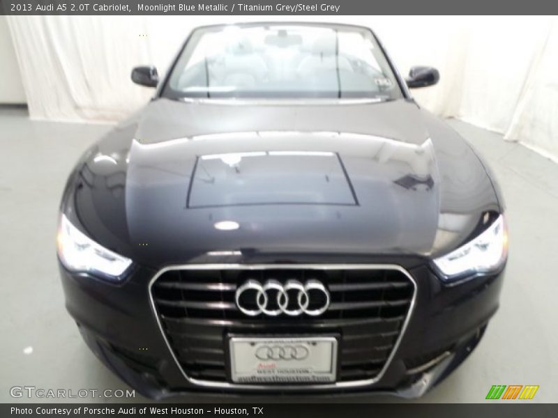 Moonlight Blue Metallic / Titanium Grey/Steel Grey 2013 Audi A5 2.0T Cabriolet