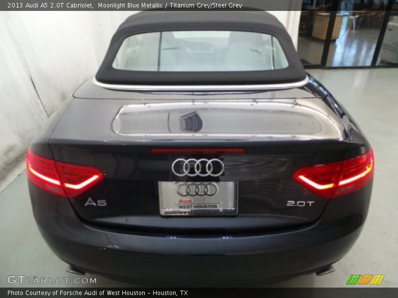 Moonlight Blue Metallic / Titanium Grey/Steel Grey 2013 Audi A5 2.0T Cabriolet