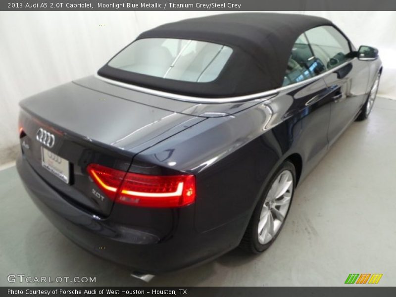 Moonlight Blue Metallic / Titanium Grey/Steel Grey 2013 Audi A5 2.0T Cabriolet