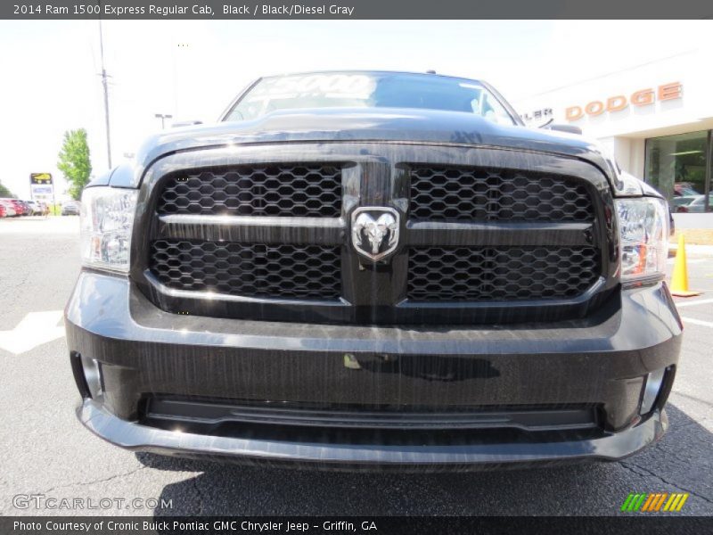Black / Black/Diesel Gray 2014 Ram 1500 Express Regular Cab