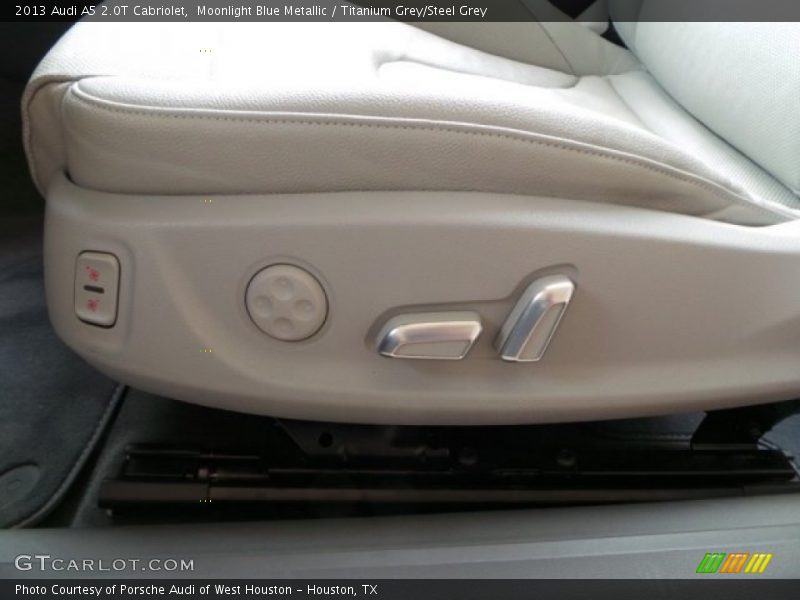 Moonlight Blue Metallic / Titanium Grey/Steel Grey 2013 Audi A5 2.0T Cabriolet