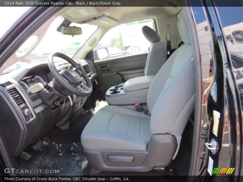 Black / Black/Diesel Gray 2014 Ram 1500 Express Regular Cab