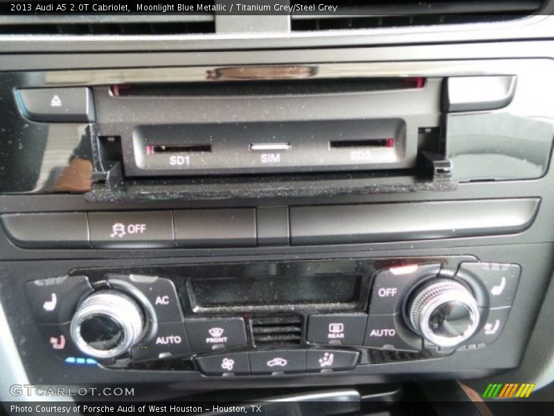 Moonlight Blue Metallic / Titanium Grey/Steel Grey 2013 Audi A5 2.0T Cabriolet