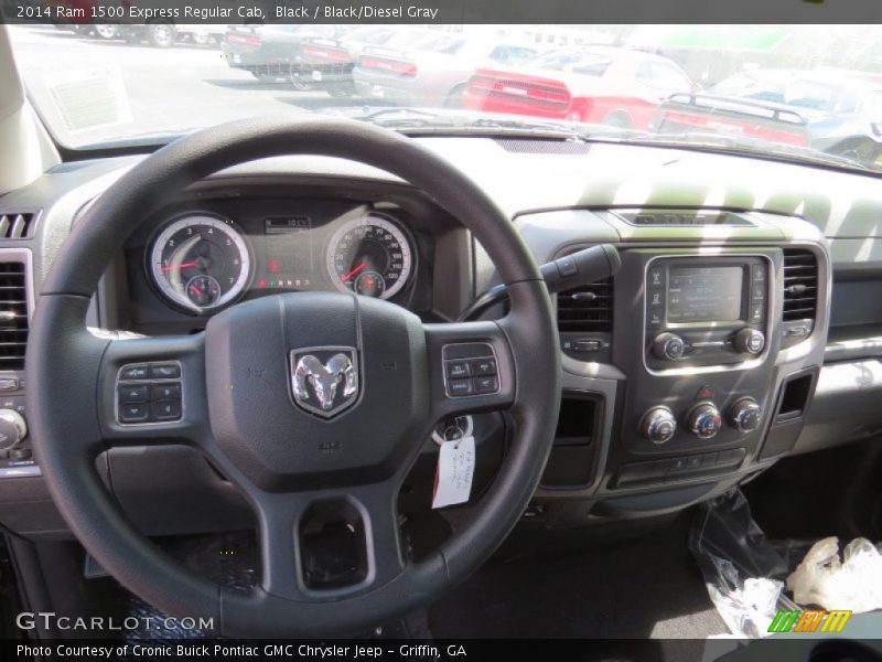 Black / Black/Diesel Gray 2014 Ram 1500 Express Regular Cab