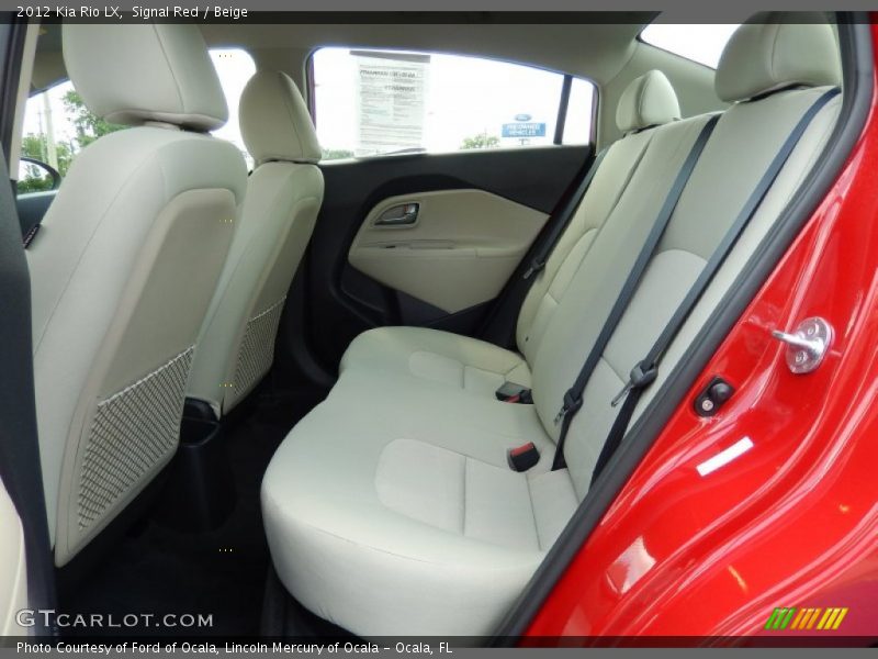 Signal Red / Beige 2012 Kia Rio LX