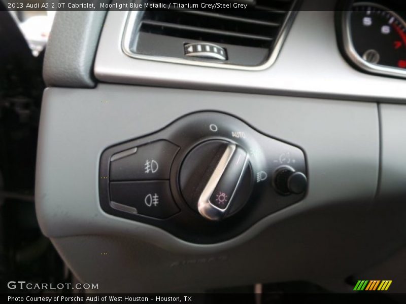 Moonlight Blue Metallic / Titanium Grey/Steel Grey 2013 Audi A5 2.0T Cabriolet