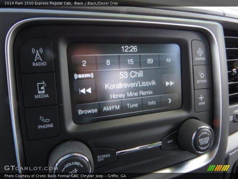 Black / Black/Diesel Gray 2014 Ram 1500 Express Regular Cab