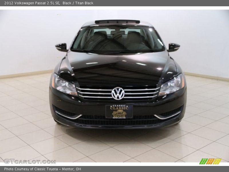 Black / Titan Black 2012 Volkswagen Passat 2.5L SE