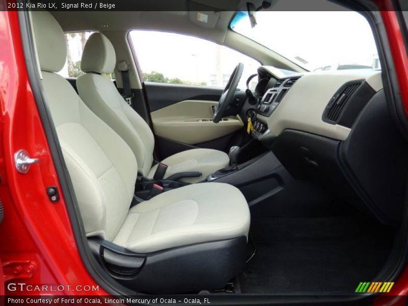 Signal Red / Beige 2012 Kia Rio LX