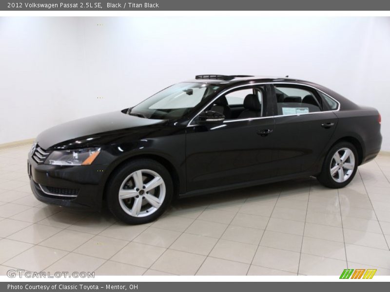 Black / Titan Black 2012 Volkswagen Passat 2.5L SE