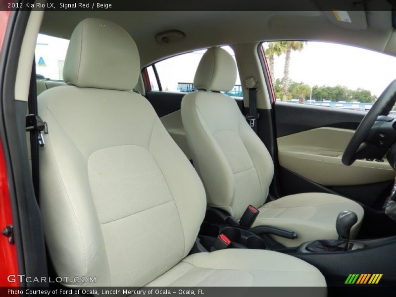 Signal Red / Beige 2012 Kia Rio LX