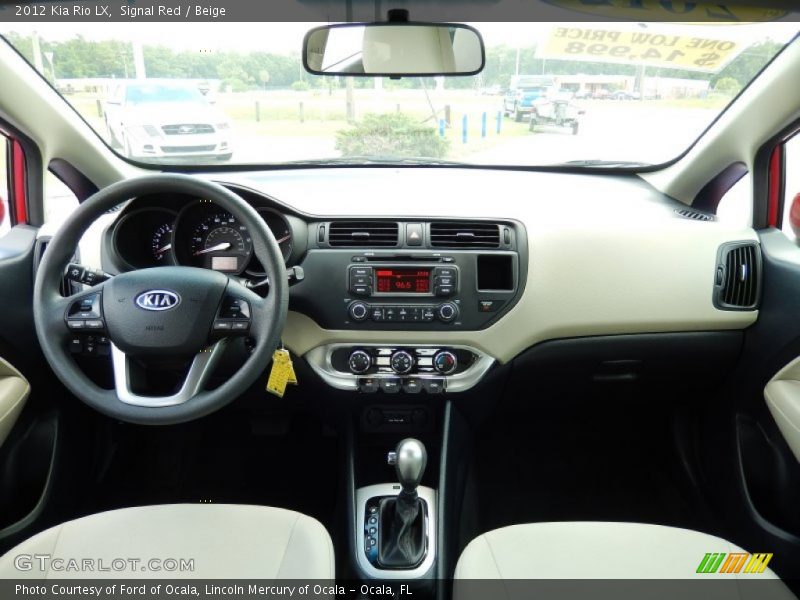 Signal Red / Beige 2012 Kia Rio LX