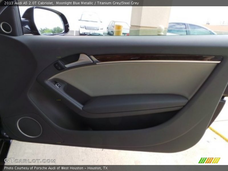 Moonlight Blue Metallic / Titanium Grey/Steel Grey 2013 Audi A5 2.0T Cabriolet