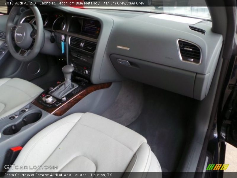 Moonlight Blue Metallic / Titanium Grey/Steel Grey 2013 Audi A5 2.0T Cabriolet