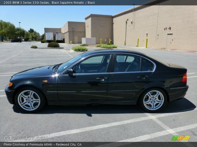 Black Sapphire Metallic / Black 2003 BMW 3 Series 330i Sedan