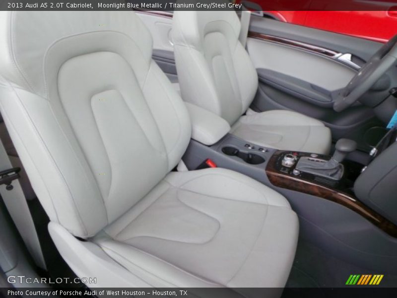 Moonlight Blue Metallic / Titanium Grey/Steel Grey 2013 Audi A5 2.0T Cabriolet
