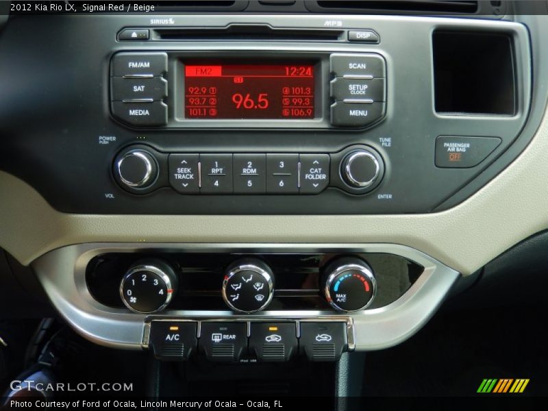 Signal Red / Beige 2012 Kia Rio LX