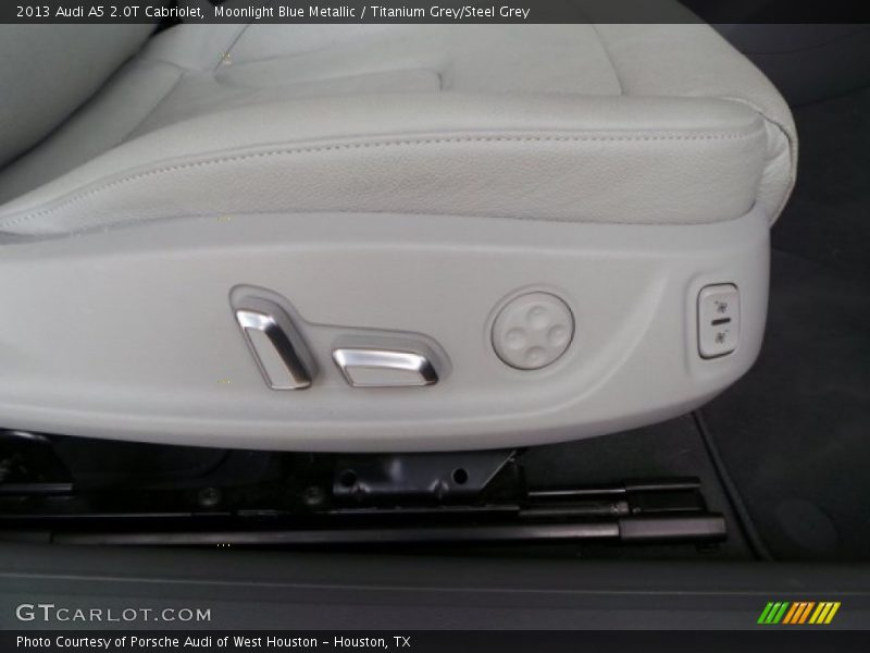 Moonlight Blue Metallic / Titanium Grey/Steel Grey 2013 Audi A5 2.0T Cabriolet