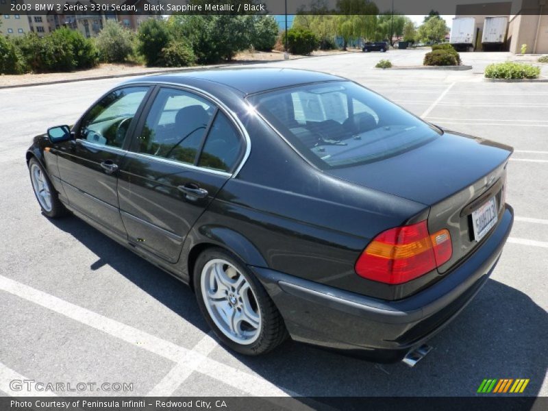Black Sapphire Metallic / Black 2003 BMW 3 Series 330i Sedan