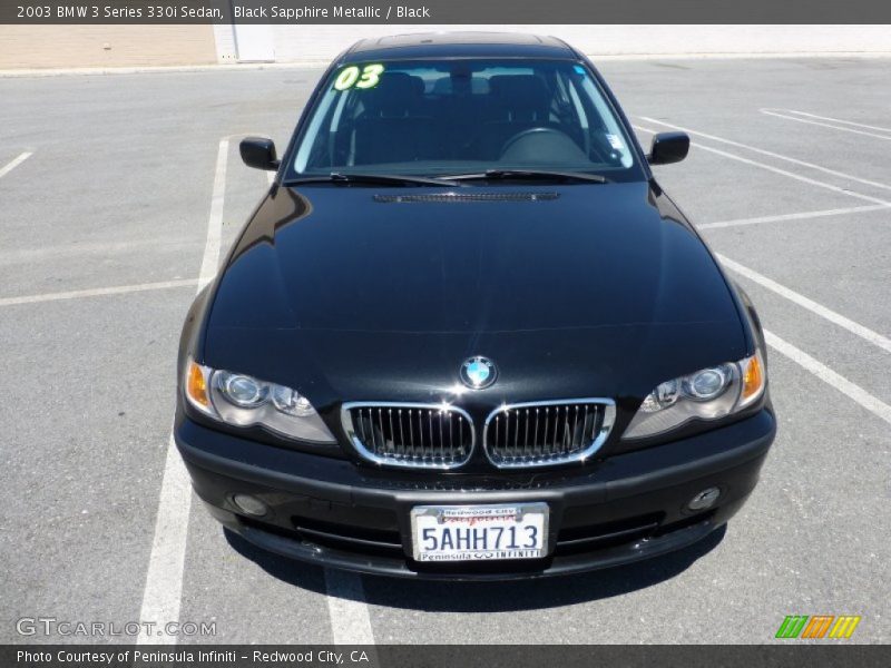 Black Sapphire Metallic / Black 2003 BMW 3 Series 330i Sedan