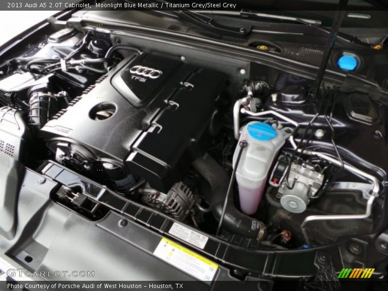 Moonlight Blue Metallic / Titanium Grey/Steel Grey 2013 Audi A5 2.0T Cabriolet