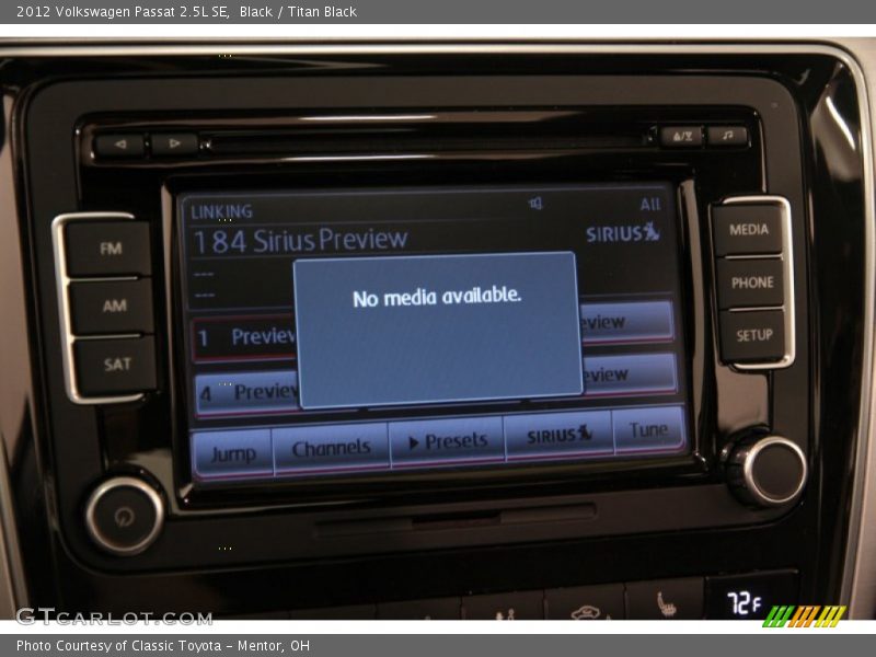 Black / Titan Black 2012 Volkswagen Passat 2.5L SE